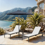 Fiji Water Resistant Fabric And Aluminum Patio Umbrella