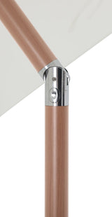 Amalfi Water Resistant Fabric And Aluminum Patio Umbrella With Base Set