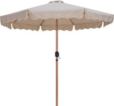 Amalfi Water Resistant Fabric And Aluminum Patio Umbrella With Base Set