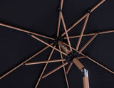 Amalfi Water Resistant Fabric And Aluminum Patio Umbrella With Base Set