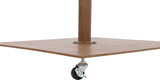 Amalfi Water Resistant Fabric And Aluminum Patio Umbrella With Base Set