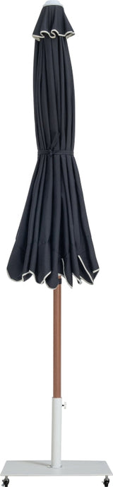 Amalfi Water Resistant Fabric And Aluminum Patio Umbrella With Base Set