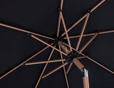Amalfi Water Resistant Fabric And Aluminum Patio Umbrella With Base Set