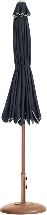 Amalfi Water Resistant Fabric And Aluminum Patio Umbrella With Base Set