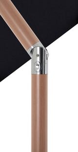 Amalfi Water Resistant Fabric And Aluminum Patio Umbrella With Base Set