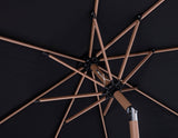 Amalfi Water Resistant Fabric And Aluminum Patio Umbrella With Base Set