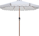 Amalfi Water Resistant Fabric And Aluminum Patio Umbrella With Base Set