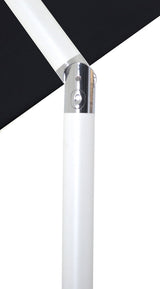 Amalfi Water Resistant Fabric And Aluminum Patio Umbrella With Base Set