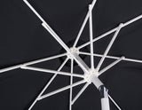 Amalfi Water Resistant Fabric And Aluminum Patio Umbrella With Base Set