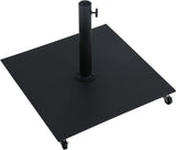 Amalfi Water Resistant Fabric And Aluminum Patio Umbrella With Base Set