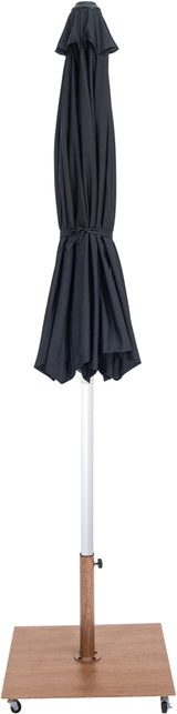 Amalfi Water Resistant Fabric And Aluminum Patio Umbrella With Base Set