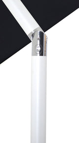 Amalfi Water Resistant Fabric And Aluminum Patio Umbrella With Base Set
