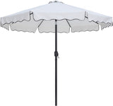 Amalfi Water Resistant Fabric And Aluminum Patio Umbrella With Base Set