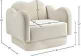 Bloom Velvet Upholstered Accent Chair
