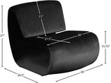 Nouveau Velvet Upholstered Accent Chair