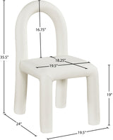 Amari Vegan Leather Upholstered Dining Chair Set of 2