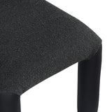 Amari Vegan Leather And Boucle Fabric Upholstered Dining Chair Set of 2