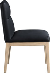 Adrian Vegan Leather Upholstered Dining Side Chair Set of 2