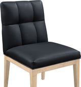 Adrian Vegan Leather Upholstered Dining Side Chair Set of 2
