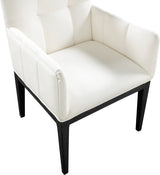 Adrian Vegan Leather Upholstered Dining Arm Chair Set of 2