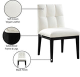 Adrian Vegan Leather Upholstered Dining Side Chair Set of 2
