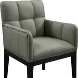 Adrian Vegan Leather Upholstered Dining Arm Chair Set of 2