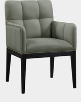 Adrian Vegan Leather Upholstered Dining Arm Chair Set of 2