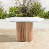 Sanremo 53" Finished Concrete Indoor/Outdoor Dining Table