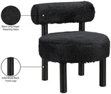 Ambre Vegan Shearling Fabric Upholstered Accent Chair
