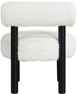 Ambre Vegan Shearling Fabric Upholstered Accent Chair