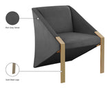 Rivet Velvet Upholstered Accent Chair