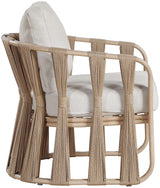 San Pietro Resilient Waterproof Fabric Upholstered Outdoor Patio Chair