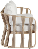 San Pietro Resilient Waterproof Fabric Upholstered Outdoor Patio Loveseat