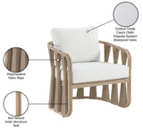 San Pietro Resilient Waterproof Fabric Upholstered Outdoor Patio Chair