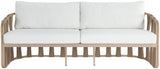 San Pietro Resilient Waterproof Fabric Upholstered Outdoor Patio Sofa