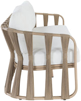 San Pietro Resilient Waterproof Fabric Upholstered Outdoor Patio Sofa