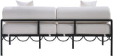 Portofino Resilient Water Repellent Fabric Upholstered Outdoor Patio Loveseat