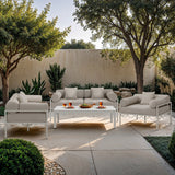 Portofino Aluminum Outdoor Patio Coffee Table