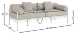 Portofino Resilient Water Repellent Fabric Upholstered Outdoor Patio Sofa