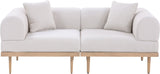 Laguna Resilient Water Resistant Fabric Upholstered Outdoor Patio 2pc. Modular Loveseat
