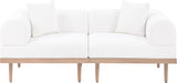 Laguna Resilient Water Resistant Fabric Upholstered Outdoor Patio 2pc. Modular Loveseat