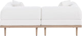 Laguna Resilient Water Resistant Fabric Upholstered Outdoor Patio 2pc. Modular Loveseat