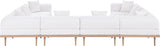 Laguna 142" Resilient Water Resistant Fabric Upholstered Outdoor Patio 8pc. Modular Sectional