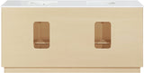 Willard 72" White Engineered Stone And Solid Wood Bathroom Vanity