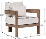 Newport Water Resistant Fabric Upholstered Outdoor Patio Chair