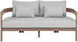 Newport Water Resistant Fabric Upholstered Outdoor Patio Loveseat