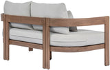Newport Water Resistant Fabric Upholstered Outdoor Patio Loveseat