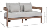 Newport Water Resistant Fabric Upholstered Outdoor Patio Loveseat