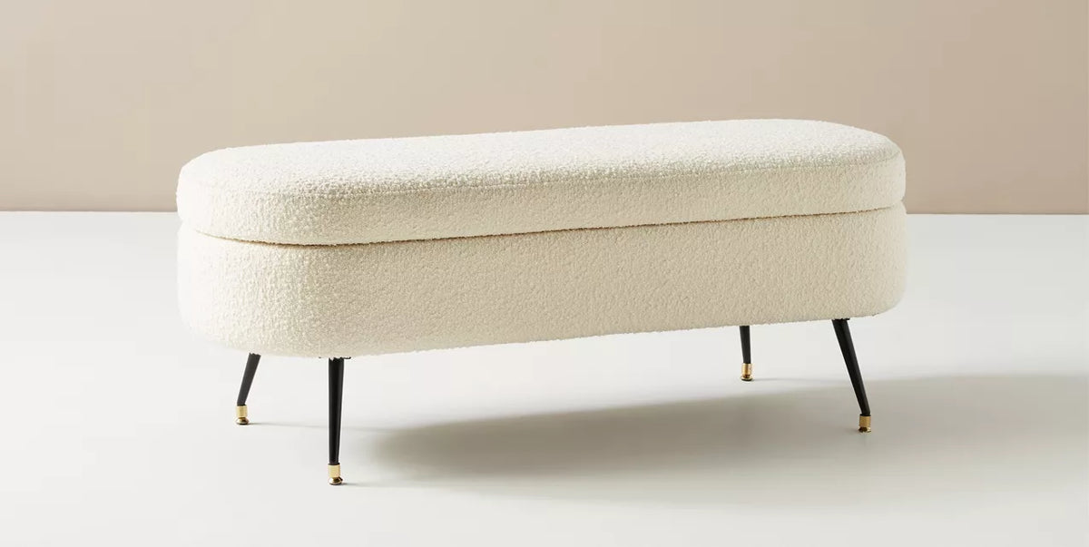 Pacha Storage Bench (Boucle Fabric)