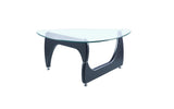 Sculptural Glass Coffee Table (Metal Hooks)